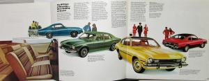 1973 Ford Maverick Grabber & Sedan Color Sales Brochure Original Over Sized
