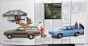 1973 Ford Pinto Sedan Runabout Wagon Squire Color Sales Brochure Orig Revised XL