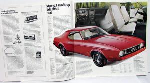 1973 Ford Mustang Mach 1 Grande Sportsroof Convertible Hardtop Sales Brochure XL