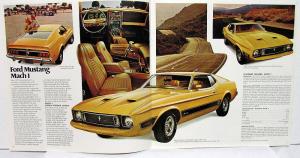 1973 Ford Mustang Mach 1 Grande Sportsroof Convertible Hardtop Sales Brochure XL