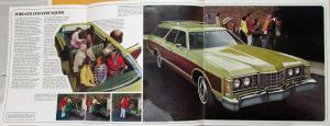 1973 Ford Torino Pinto Wagons & Recreational Vehicles Color Sales Brochure XL