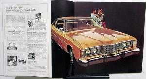 1973 Ford LTD & Brougham Galaxie 500 Custom 500 Color Sales Brochure XL