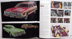 1973 Ford LTD & Brougham Galaxie 500 Custom 500 Color Sales Brochure XL
