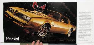 1978 Pontiac Dealer Sales Brochure Trans Am Grand Prix Firebird LeMans Sunbird