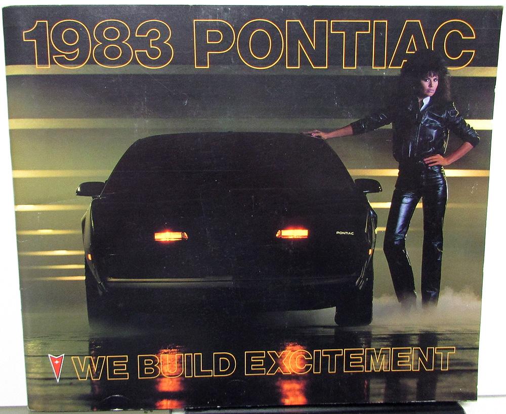 1983 Pontiac Dealer Sales Brochure Full Line Firebird Grand Prix 6000 2000