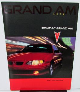 1998 Pontiac Canadian Dealer Prestige Sales Brochure Grand Am English Text