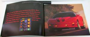 2000 Pontiac Prestige Dealer Sales Brochure Firebird Formula Trans Am T/A Large