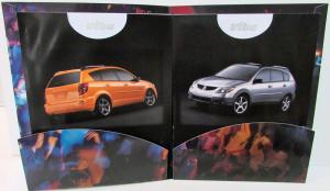 2001 Pontiac Vibe Press Kit Media Release New Model Announcement GT