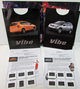 2001 Pontiac Vibe Press Kit Media Release New Model Announcement GT