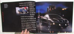 2001 Pontiac Prestige Dealer Sales Brochure Firebird Formula Trans Am T/A Large