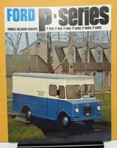 1968 Ford Parcel Delivery Chassis Truck P Series Sales Folder Original