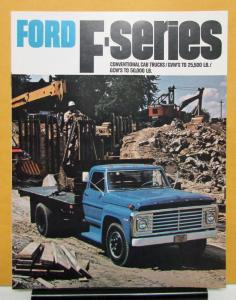 1968 Ford Trucks F Series 500 600 700 750 6000 7000 Sales Brochure