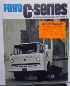 1968 Ford Tilt Cab Trucks C Series 550 to 6000 Single Tandem Axle Sales Brochure