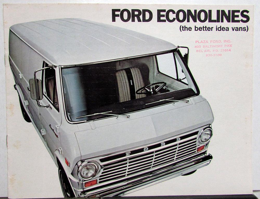 1968 Ford Econoline Super Custom Van E 100 200 300 Sales Brochure Specs Original