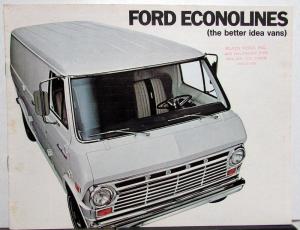 1968 Ford Econoline Super Custom Van E 100 200 300 Sales Brochure Specs Original