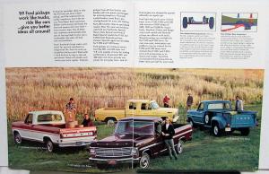 1969 Ford Pickup Truck F 100 250 350 Four Wheel Drive Sales Brochure