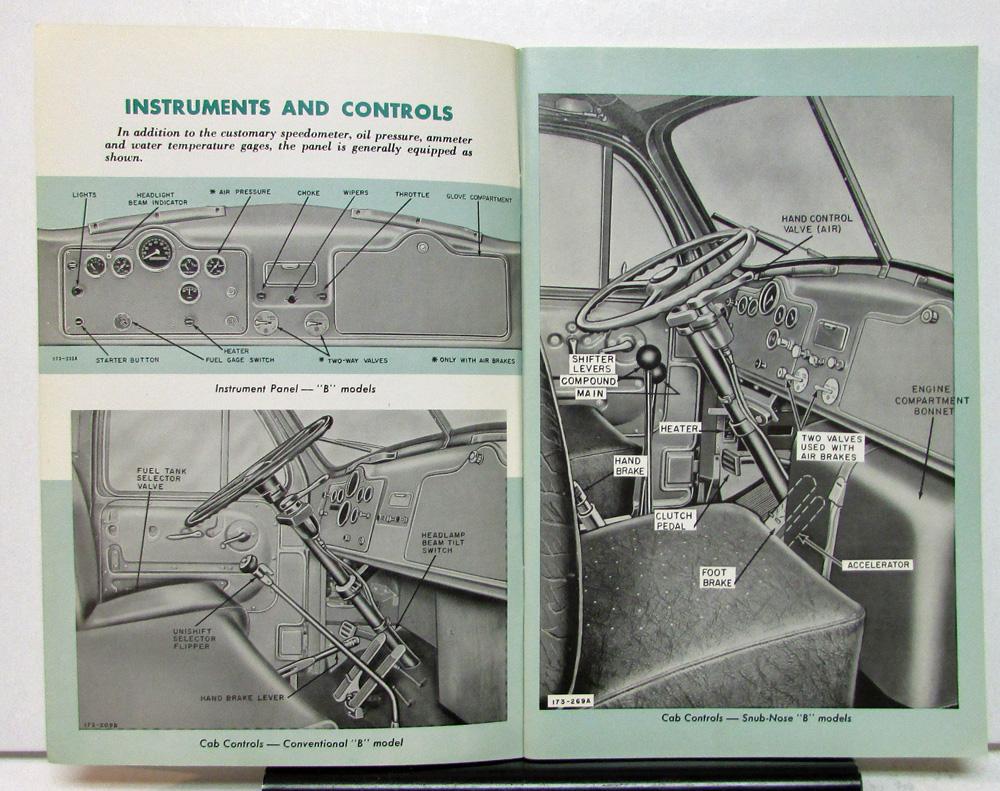 1962 Mack Truck Owners Manual Gasoline Engine Care & Operation Maintenance