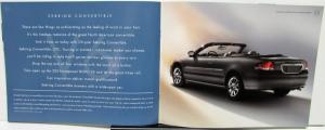 2005 Chrysler Sebring Sedan & Convertible Canadian Sales Brochure
