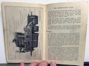 1919 VIM Motor Truck Owners Manual Operation & Care Repair Service Original