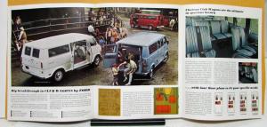 1968 Ford Club Wagon Custom Chateau Truck Sales Folder Specs Revised Dtd July 68