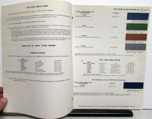 1959 Ford Truck Paint Chips By DuPont