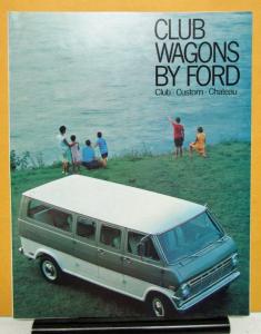 1969 Ford Club Custom Chateau Wagon Truck Sales Folder Original