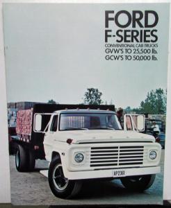 1969 Ford Conventional Cab Truck F 500 600 6000 700 7000 750 Sales Brochure Rev