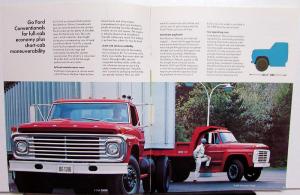1969 Ford Conventional Cab Truck F 500 600 6000 700 7000 750 Sales Brochure Rev