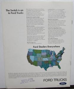 1969 Ford Conventional Cab Truck F 500 600 6000 700 7000 750 Sales Brochure Rev