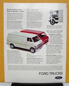 1969 Ford Parcel Delivery Chassis Truck P Series Sales Folder Specs Original