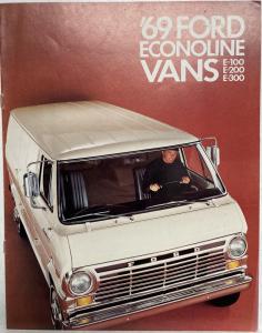 1969 Ford Econoline Van Truck E 100 200 300 Sales Brochure Dtd Jan 69 Original