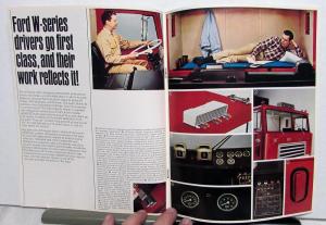 1969 Ford W & WT Series Diesel Linehaulers Truck Sales Brochure Original