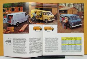 1970 Ford Truck Model Econoline E 100 200 300 Original Sales Brochure