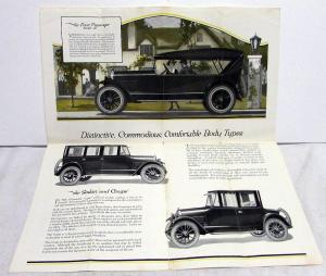 1921 Oldsmobile Eight Model 47 Sales Folder With FOB Open Car Sedan Coupe Orig