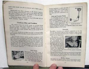 1955 Chevrolet Truck Owners Manual Second Series Original Light Medium HD