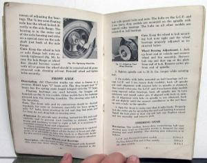 1955 Chevrolet Truck Owners Manual Second Series Original Light Medium HD