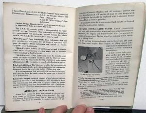 1955 Chevrolet Truck Owners Manual Second Series Original Light Medium HD