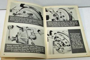 1956 Chevrolet Truck Eaton 2-Speed Rear Axle Overhaul Manual Original Service