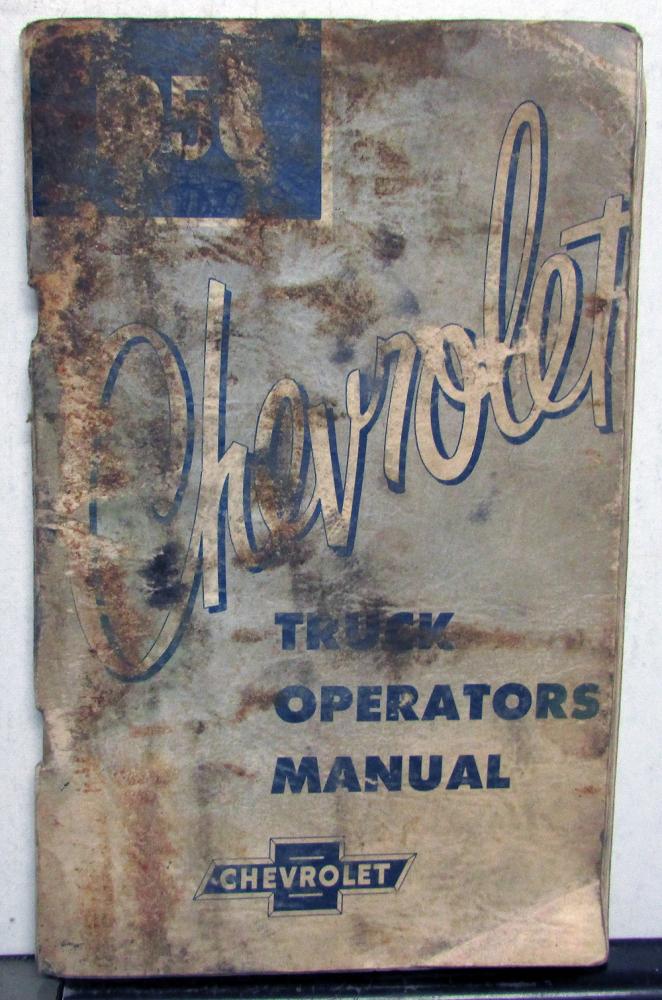 1956 Chevrolet Truck Owners Manual Original Light Medium HD Care & Op Pickup