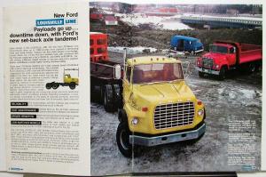 1970 Ford Louisville Line Set Back Axle Truck LTS Series Sales Brochure Original