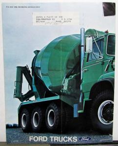 1970 Ford Louisville Line Set Back Axle Truck LTS Series Sales Brochure Original