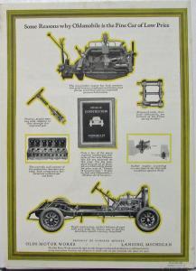 1928 Oldsmobile Six Model F Landau Color Sales Folder Original