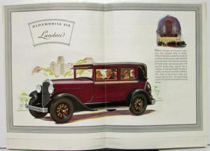 1928 Oldsmobile Six Model F Landau Color Sales Folder Original
