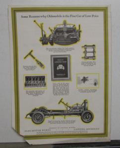 1928 1929 Oldsmobile Six Model F Landau Color Sales Folder Original