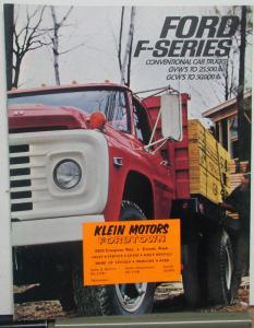 1970 Ford Conventional Cab Truck F 500 600 700 750 6000 7000 Sales Brochure Orig