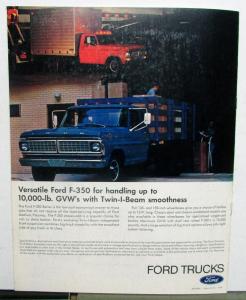 1970 Ford Conventional Cab Truck F 500 600 700 750 6000 7000 Sales Brochure Orig