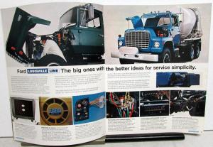 1970 Ford Louisville Long Short Conventional L Series Truck Brochure Dtd 10 69