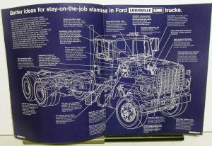 1970 Ford Louisville Long Short Conventional L Series Truck Brochure Dtd 10 69