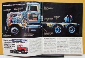 1970 Ford Truck Louisville Line L LN LNT W F C Series Sales Brochure