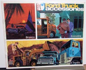 1970 Ford Bronco Econoline Trucks Accessories Sales Brochure Original